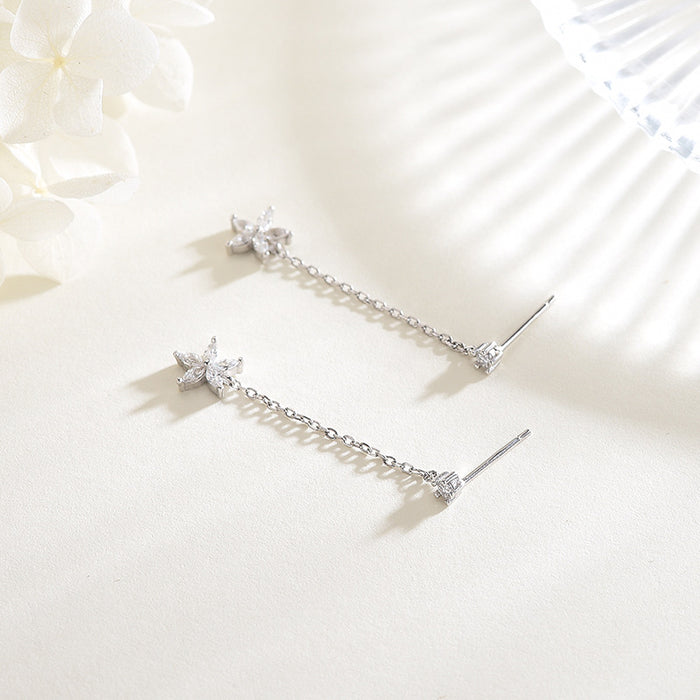 Five-Petal Flower Scrub Earrings
