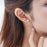 Mini Love-Shaped Diamond Earrings