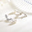 Diamond leaves Pearl Earrings