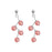 Lucky Strawberry Crystal Beads Earrings
