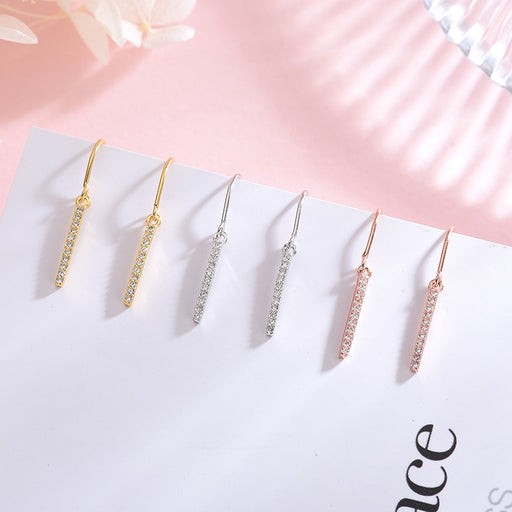 Diamond Plated Dropdown Earring