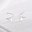 Glossy S-Shaped Star Earrings