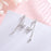 Diamonds Five Petals Flower Earrings