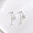 Diamonds Five Petals Flower Earrings