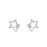 Five-Pointed Star Pearl Earrings