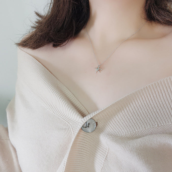 Starfish Silver Necklace