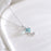 Blue Aurora Diamond Planet Necklace