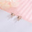 Rose Gold Dragonfly Earrings