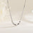 Curve Bean Silver Necklace