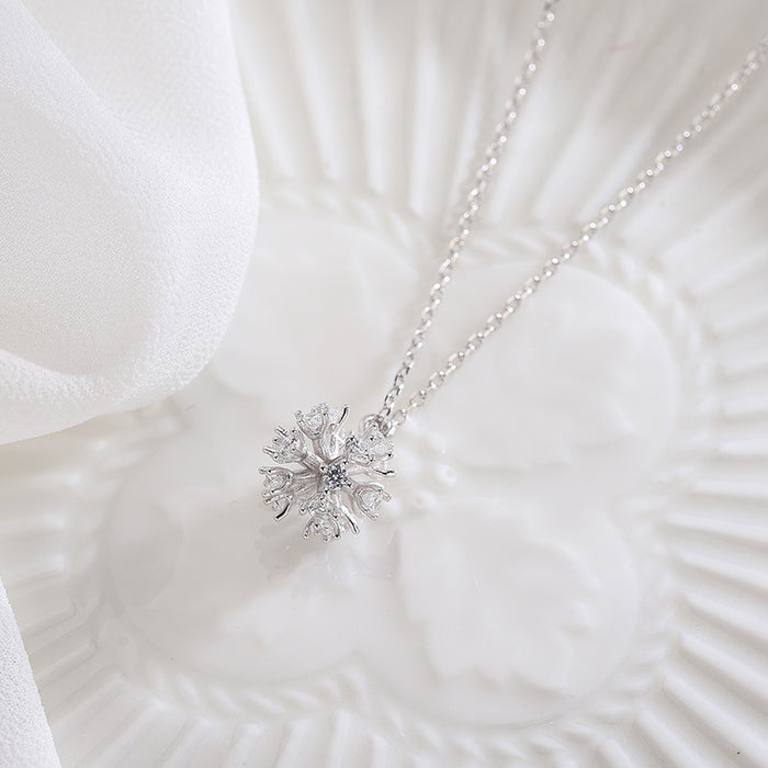 Diamond Snowball Necklace