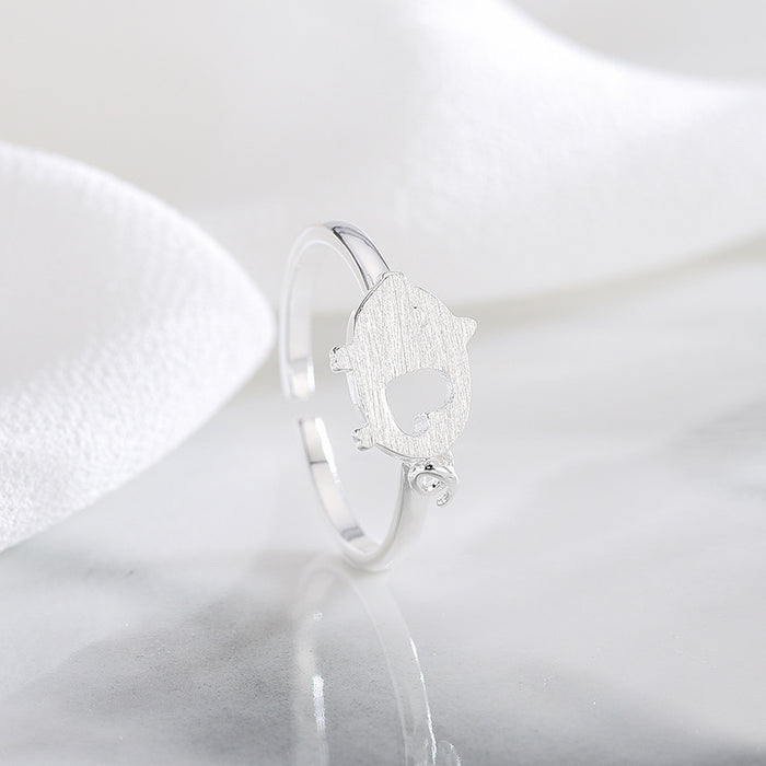Piglet Heart Ring
