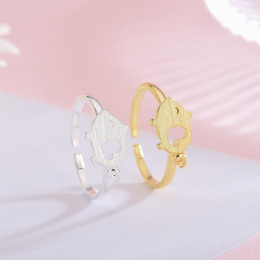 Piglet Heart Ring