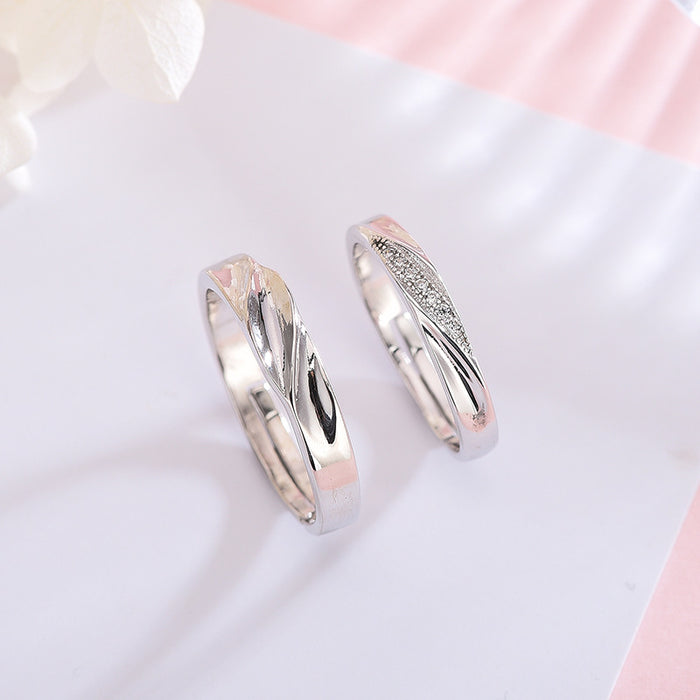 Intertwined Love Couple Ring