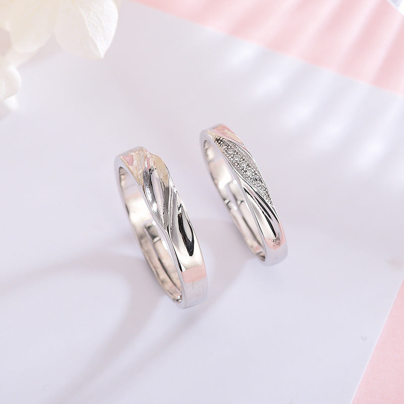 Intertwined Love Couple Ring