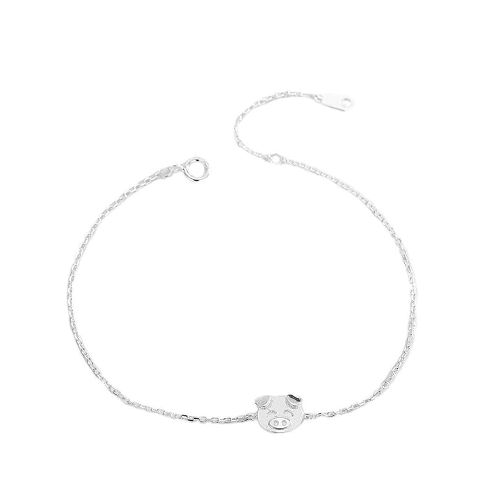 Piglet Silver Bracelet