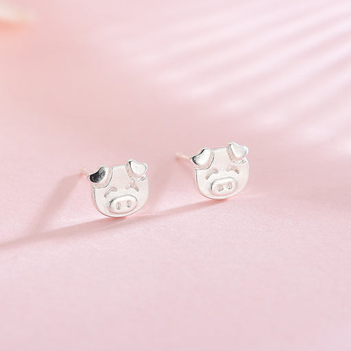 Piggy Silver Earrings