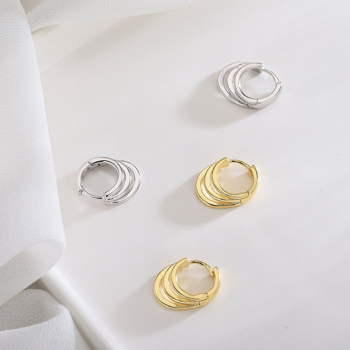 Triple Loop Earrings