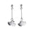 Falling Leaves Silver Drop Earrings