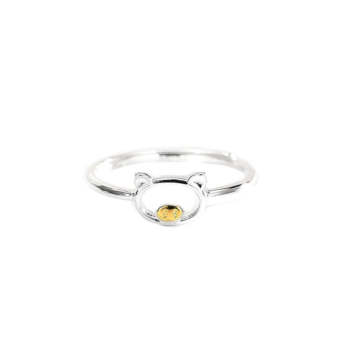 Lovely Pig Adjustable Ring