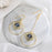 Geometric Ocean Blue Pendant Earrings