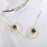 Geometric Ocean Blue Pendant Earrings
