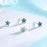 Blue Star Gem Earrings