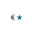 Blue Star Gem Earrings
