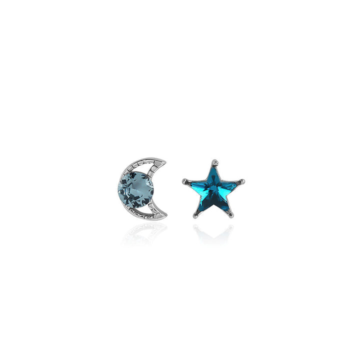 Blue Star Gem Earrings