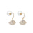 Pearl Fan Shaped Earrings