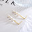Long Drop Gold Pearl Earrings
