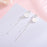 Silver Round Tassel Long Drop Earrings