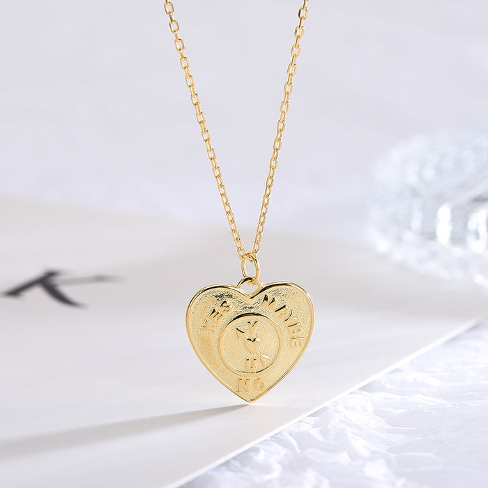Retro Yes/No/Maybe Round Necklace