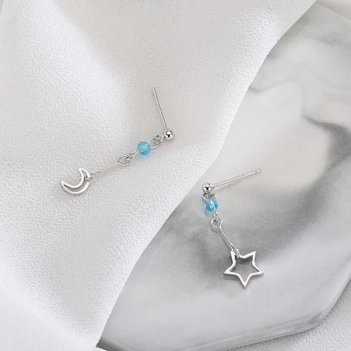 Asymmetric Light Blue Earrings