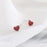 Wild Red Heart Earrings