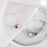 Diamond Snow Round Hook Earrings