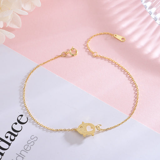 Piglet Heart Bracelet