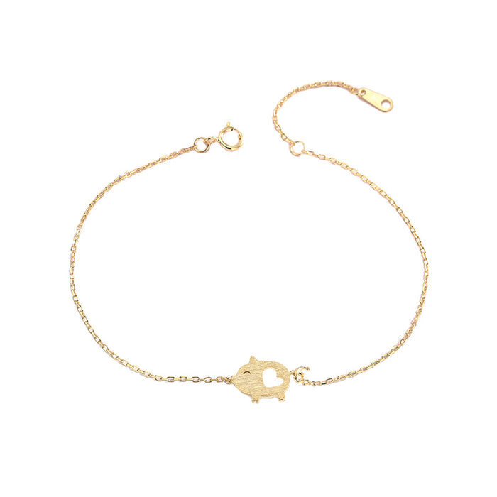 Piglet Heart Bracelet