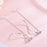 Spiral Tassel Diamond Curve Earrings