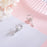Diamond Silver Flower Ear Hooks