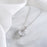Half Cut Round Crystal Necklace