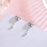 Diamond Silver Flower Ear Hooks
