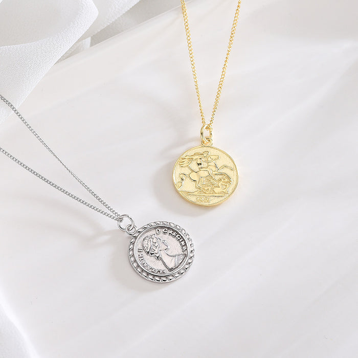 Elizabeth Round Coin Necklace