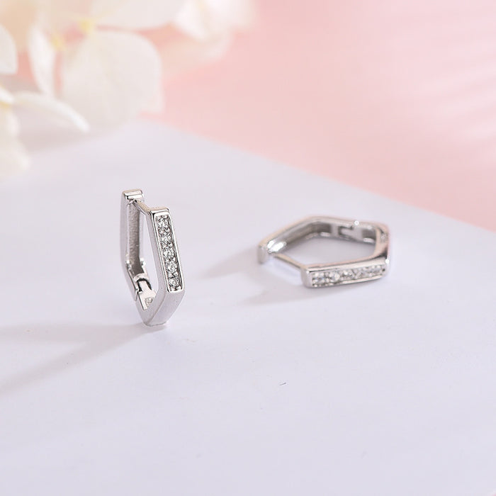 Wild Pentagon Diamond Earrings