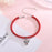 Piglet Red Rope Bracelet