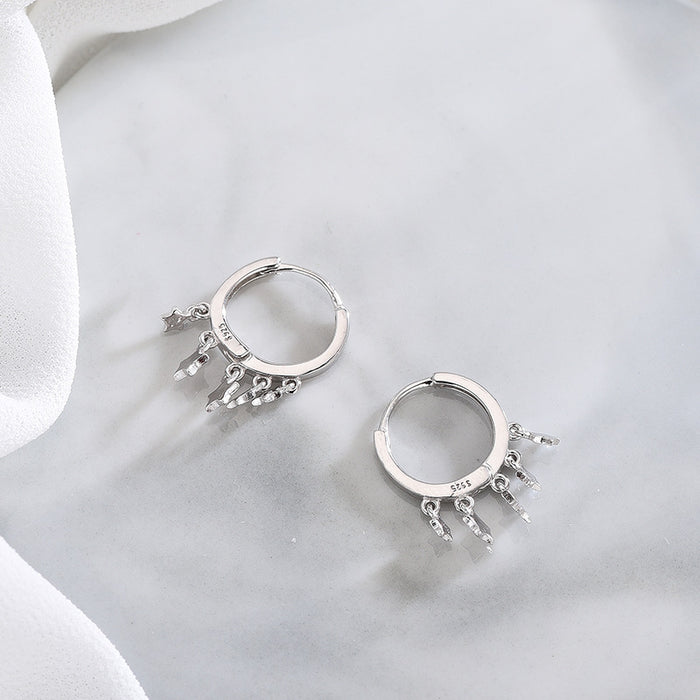 Diamond Little Star Earrings