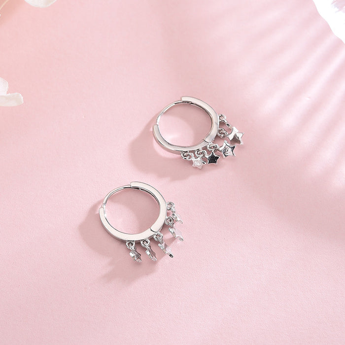 Diamond Little Star Earrings