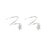 Glossy S-Shaped Star Earrings
