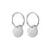 Hook Sand Sparkling Round Earrings