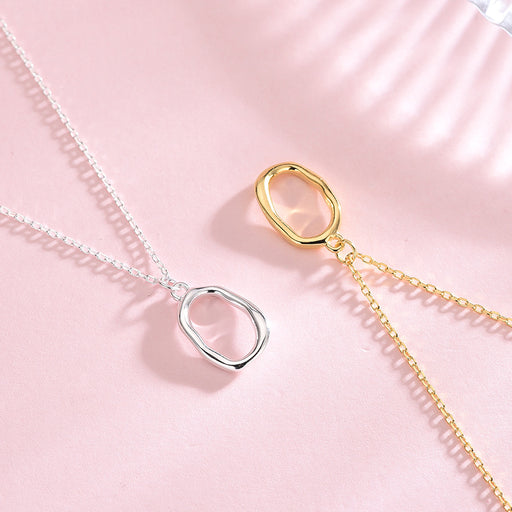 Irregular Oval Necklace