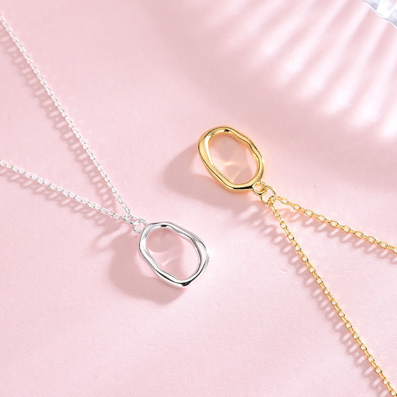 Irregular Oval Necklace